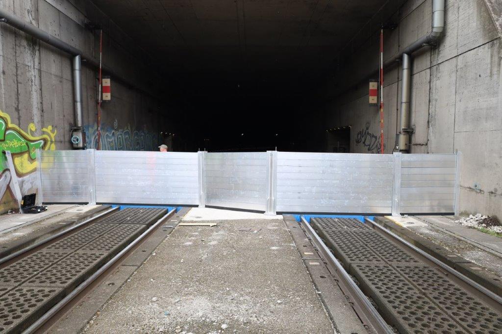 Mobiler Hochwasserschutz für Lainzer Tunnel und Atzenbrugger Tunnel