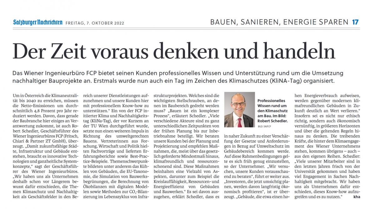 Salzburger Nachrichten 7.10.2022