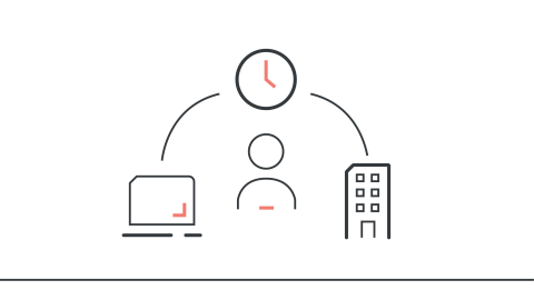 Icon flexibles Arbeiten