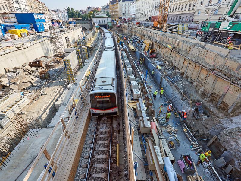 U2/U4 U-Bahnkreuz Pilgramgasse © Toni Rappersberger 