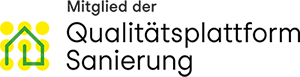 Logo Mitglied der Qualitätsplattform Sanierung