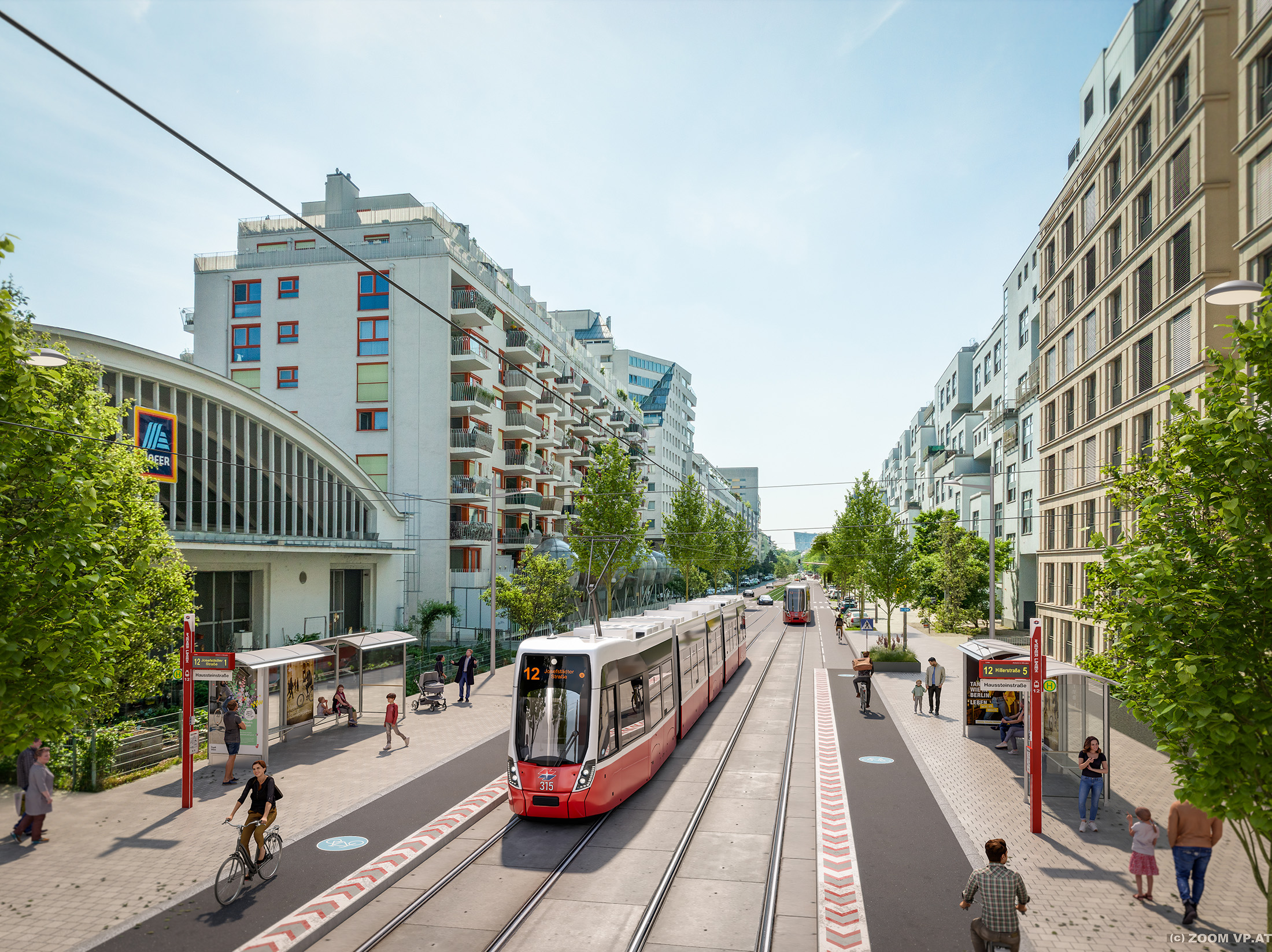 Straßenbahnlinie 12 © 2024 ZOOMVP StadtWien