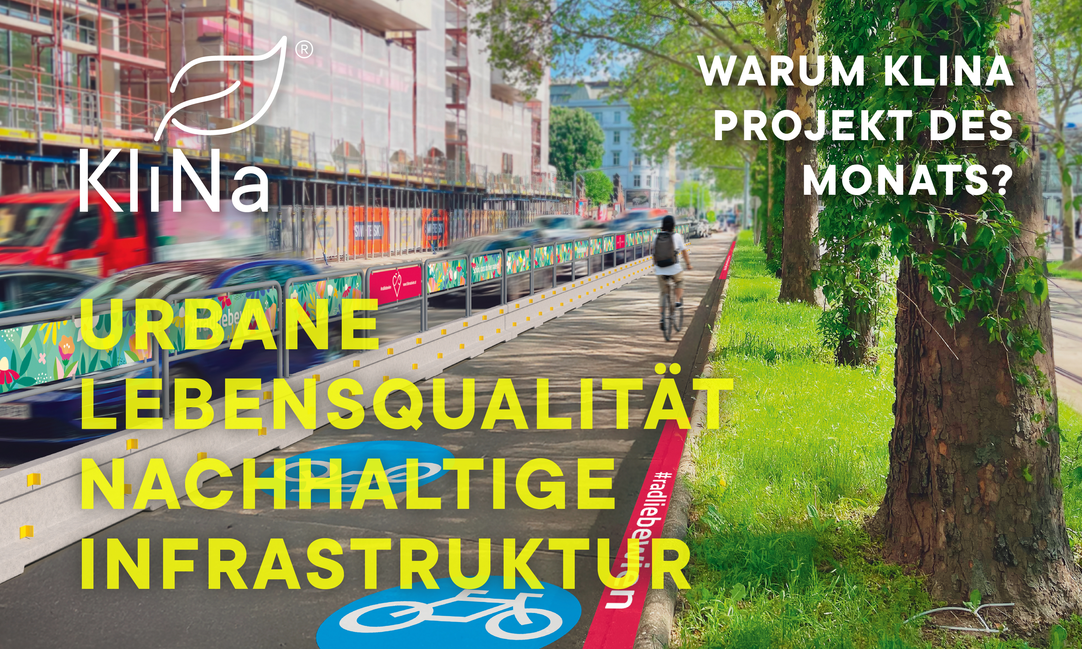 Radweg Neubaugürtel © Stadt Wien/message